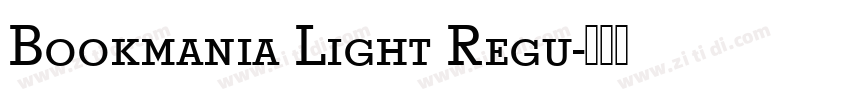 Bookmania Light Regu字体转换